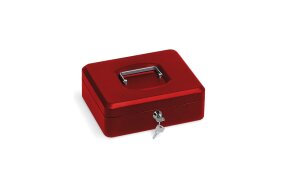 CASH BOX 25x18x9cm RED